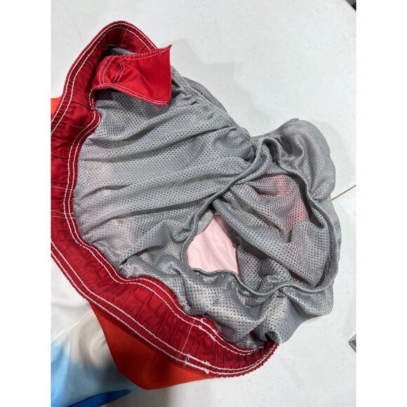 Old Navy - Men's Swim Short Printed Swimsuits - Red/Blue/White - Extra Large - Picture 13 of 16